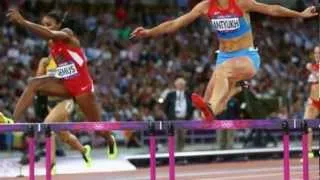 Natalya Antyukh wins Gold MEdal women's 400m Hurdles in London Olympics