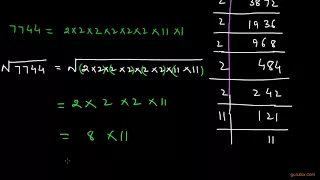 How to find square root of a number  Prime factorization method   Squares and square roots