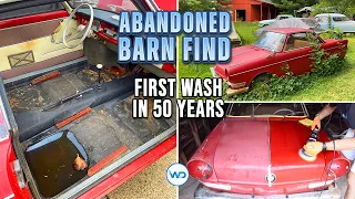 ABANDONED BARN FIND First Wash In 50 Years BMW 700 Coupe! Satisfying Car Detailing Restoration