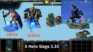 X Hero Siege 3.33, Jaina & Arthas Extreme, Level 4 Impossible ,8 ways Dual Hero