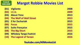 Margot Robbie Movies List