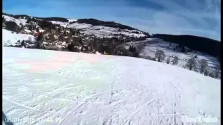 Amazing snowboarding skills by a 13 year old kid!!😲