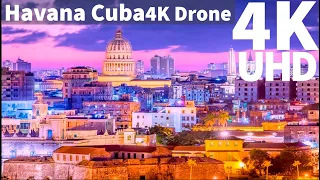 Havana Cuba in 4K ULTRA HD HDR Drone