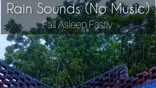 Fall Asleep Fastly within 3 minutes with Heavy Rain Sounds (No Music), Natural Sounds | Rain Sounds