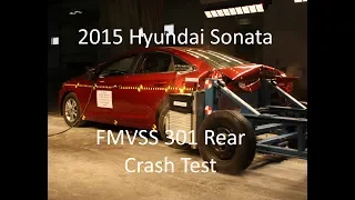 2015-2019 Hyundai Sonata FMVSS 301 Rear Crash Test (50 Mph)