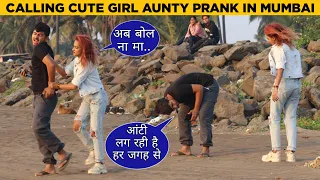 Aunty Lag Rahi Hai Har Jaghe Se Prank Gone Wrong On Cute Girl In Mumbai By Kapish Jangra With Twist