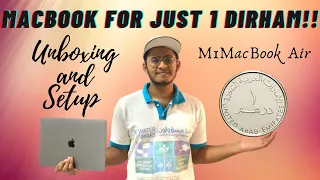 MacBook Air M1 |ASMR| Unboxing and Setup || I purchased this MacBook for just because of 1 Dirham!||