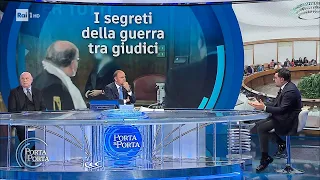Palamara: la magistratura all'opposizione politica contro Berlusconi - Porta a porta 08/02/2022
