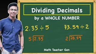 Dividing Decimals by a Whole Number @MathTeacherGon Civil Service Exam