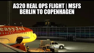 Live A320 Real Ops - Berlin to Copenhagen | A320NX & VATSIM in MSFS 2020