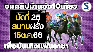 คลิปม้าแข่ง 15 ต.ค.66 ของสนามฝรั่งทั้ง 10 เที่ยว สนุก ๆ เพื่อแฟน ๆ อาชาทั่วไทย