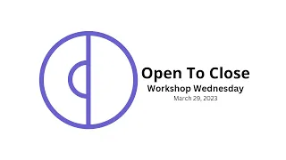 Workshop Wednesday - March 29, 2023