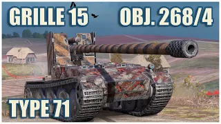 Type 71, Grille 15 & Object 268/4 • WoT Blitz Gameplay