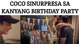 COCO MARTIN SINURPRESA SA KANYANG BIRTHDAY PARTY | JULIA MONTES #cocojuls