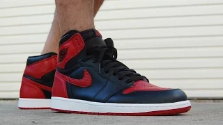 Air Jordan 1 High OG Banned Bred 2016 On Feet