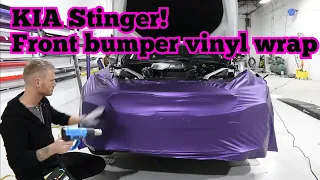 How To Wrap a KIA Stinger Front Bumper!