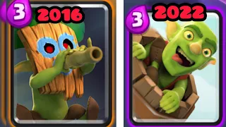 GOBLINS CLASH ROYALE 2016 VS NOW