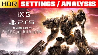 ARMORED CORE 6 - Best HDR Settings For PS5 & Xbox Series - No HDR Black Level Raise