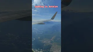 Landing in Antalya , Turkey #antalyaturkey #travel #antalya #pegasus