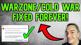 How To FIX WARZONE COLD WAR SEASON 2 CRASHES DEV ERROR SCAN REPAIR!