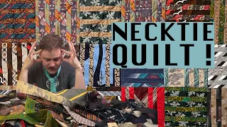 I made a quilt out of NECKTIES ?? Yes I surely did 👨🏻🕺🏻👨🏻‍💼