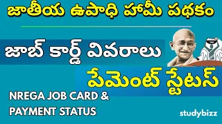 nrega job card details | mgnrega payment details | mgnrega payment check | mgnrega scheme telugu