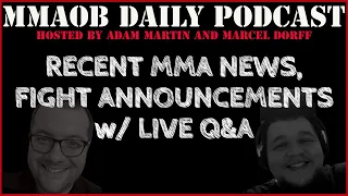 UFC News and Fight Announcements MMAOB Daily Podcast For April 14th
