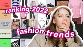 RANKING 2022 FASHION TRENDS // 2022 trends tier list // vlogmas day 8