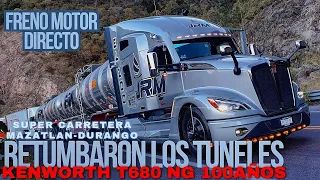 🤯RETUMBARON LOS TUNELES DE LA SUPER CARRETERA MAZATLAN - DURANGO EN KENWORTH T680 NG 100AÑOS #truck