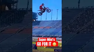 SUPER-MINI 85cc go for FINISH LINE jump at Chicago SMX Playoffs