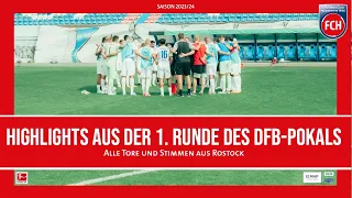 Die Highlights der DFB-Pokal-Erstrundenpartie in Rostock