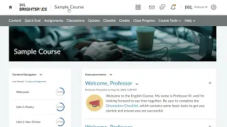 Set Up a Course | Instructor