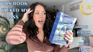 house of sky and breath reading vlog ⚡️spoiler free & spoilers | my brain is broken 🤯