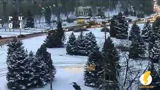 ДТП (авария) г. Волжский ул. Карбышева ул. Энгельса 28-01-2016 17-07