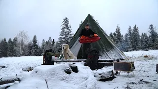 Zimowa wyprawa #3 - śnieżny biwak w ogrzewanym namiocie