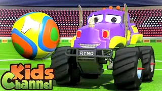 Monster Truck Dan in Goal | Car Cartoon Videos for Children | Street Vehicles by Kids Channel