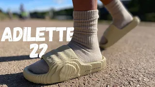 The New YEEZY Slide! Adidas Adilette 22 Slide Review & On Foot