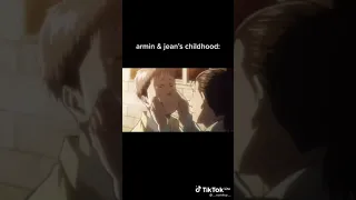 Armin and Jean's childhood vs Eren,Mikasa,Levi