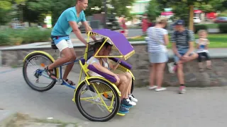 Пассажирская рикша, Велорикша, Пассажирский велосипед, Велотакси pedicab, riksha