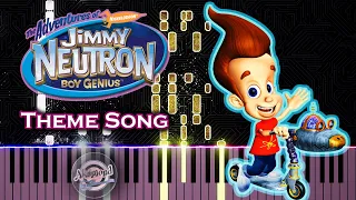 Jimmy Neutron Theme Song Piano Tutorial And Cover - Jimmy Neutron Boy Genius Theme Song Piano