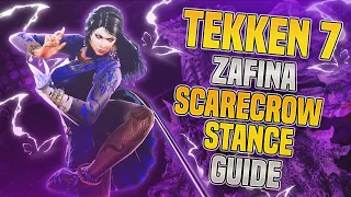 Tekken 7 - ZAFINA GUIDE - Scarecrow Stance Guide | Tekken 7-Zafina Tutorial | Zafina Beginners Guide