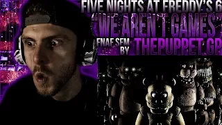 Vapor Reacts #614 | [FNAF SFM] FNAF 6 SONG ANIMATION We Aren't Games by ThePuppet GP REACTION!!