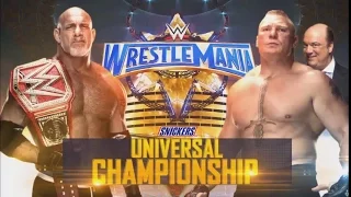 BROCK LESNAR VS GOLDBERG WRESTLEMANIA 33 HIGHLIGHTS