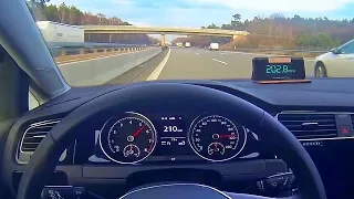 VW Golf 1.0 TSI 115HP Acceleration 0-200 Top Speed Test