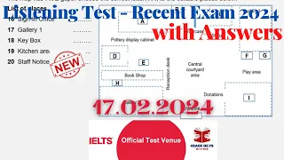 IELTS Listening Actual Test 2024 with Answers | 17.02.2024