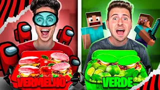 LANCHEIRA DOS VÍDEO GAMES! (AMONG US, MINECRAFT E ROBLOX)