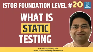 ISTQB Foundation Level #20 - What is Static Testing | Reviews in Testing