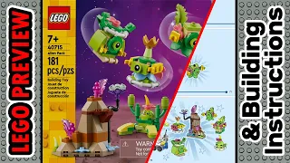 PREVIEW: 40715, LEGO Alien Pack​ & Building Instructions! LEGO 2024