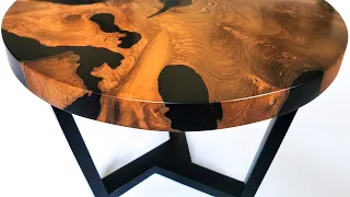 Step-by-Step Guide: Crafting a Stunning Round Table with Wood Slice and Epoxy