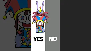 YES or NO side-jumps challenge🤣THE AMAZING DIGITAL CIRCUS Funny Fan Art Animation #shorts